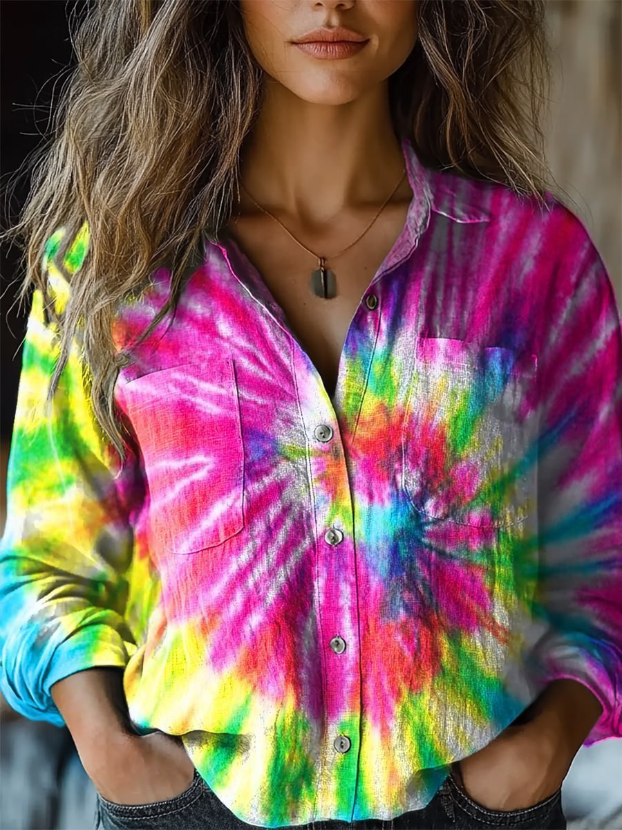 3D Digital Printing Women's Long-sleeved Blouse