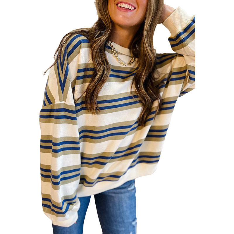Pullover Sweatshirt Printed Long-sleeved Top Women
